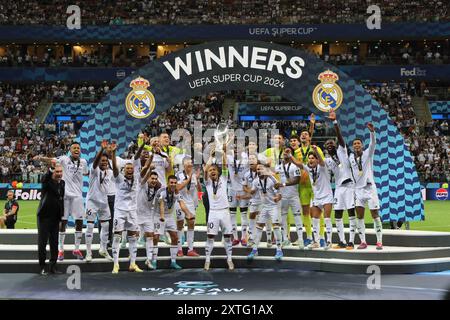 Varsavia, Polonien. August 2024. Beim Finale des UEFA Super Cup 2024 in Warschau am 08/2024 im Nardowy-Nationalstadion zwischen Real Madrid und Atalanta. Auf dem Foto: (Credit Image: © Fabio Sasso/ZUMA Press Wire) NUR REDAKTIONELLE VERWENDUNG! Nicht für kommerzielle ZWECKE! Stockfoto