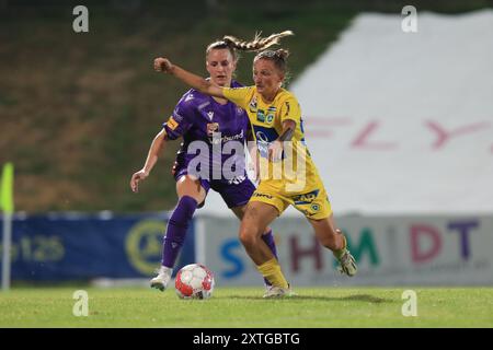 Wien, Österreich. August 2024. Wien, Österreich, 14. August 2024: Loretta Nemeth (95 erster Wiener FC) in Aktion während des Admiral Frauen Bundesliga Matches Wien gegen Österreich Wien Tom Seiss/SPP (Tom Seiss/SPP) Credit: SPP Sport Press Photo. /Alamy Live News Stockfoto