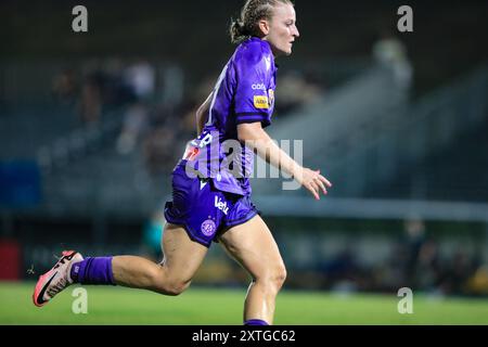 Wien, Österreich. August 2024. Wien, Österreich, 14. August 2024: Verena Volkmer (11 Österreich Wien) in Aktion während des Admiral Frauen Bundesliga Matches Wien gegen Österreich Wien Tom Seiss/SPP (Tom Seiss/SPP) Credit: SPP Sport Press Photo. /Alamy Live News Stockfoto