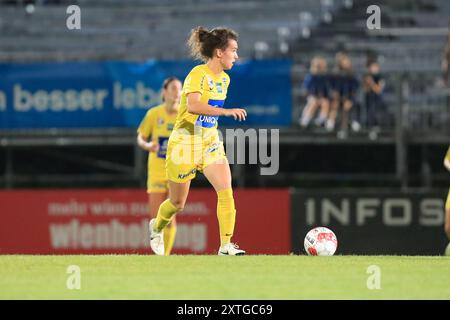 Wien, Österreich. August 2024. Wien, Österreich, 14. August 2024: Isabell Schneiderbauer (4 erster Wiener FC) im Einsatz beim Admiral Frauen Bundesliga Spiel Wien gegen Österreich Wien Tom Seiss/SPP (Tom Seiss/SPP) Credit: SPP Sport Press Photo. /Alamy Live News Stockfoto