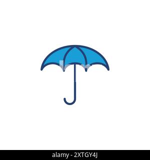 Regenschirmsymbol-Vektor. Schirmsymbol Stock Vektor