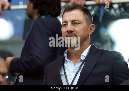 Warschau, Pologne. August 2024. Jerzy Dudek während des UEFA Super Cup 2024 Fußballspiels zwischen Real Madrid CF und Atalanta BC am 14. August 2024 bei PGE Narodowy in Warschau, Polen - Foto Piotr Matusewicz/DPPI Credit: DPPI Media/Alamy Live News Stockfoto