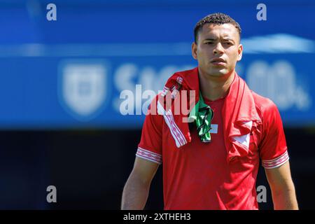 Estoril, Portugal. August 2024. Matheus Pereira (CD Santa Clara) wurde während des Liga-Portugal-Spiels zwischen GD Estoril Praia und CD Santa Clara im Estadio Antonio Coimbra da Mota gesehen. GD Estoril Praia vs. CD Santa Clara. GD Estoril Praia besiegt von CD Santa Clara 1-1 Credit: SOPA Images Limited/Alamy Live News Stockfoto