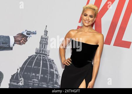 Los Angeles, USA. August 2024. Nathalie Emmanuel besucht die Premiere von Universal Pictures von „The Killer“ im Regal LA Live in Los Angeles, KALIFORNIEN am 14. August 2024. (Foto: Corine Solberg/SIPA USA) Credit: SIPA USA/Alamy Live News Stockfoto