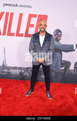 Los Angeles, Kalifornien, USA 14. August 2024 Schauspieler Ricky Whittle besucht Universal Pictures the Killer Premiere im Regal L.A. Live am 14. August 2024 in Los Angeles, Kalifornien, USA. Foto: Barry King/Alamy Live News Stockfoto