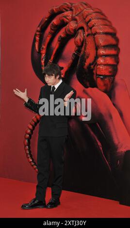 London, Großbritannien. August 2024. Spike Fearn bei der Gala Alien: Romulus, UK, Cineworld Leicester Square, Leicester Square, am Mittwoch, den 14. August 2024, in London, England. CAP/CAN © CAN/Capital Pictures Credit: Capital Pictures/Alamy Live News Stockfoto