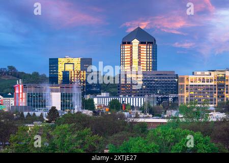 Bloomington, Minnesota, USA, Stadtbild bei Sonnenaufgang. Stockfoto
