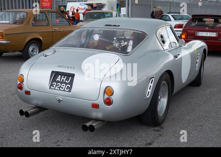 Ferrari 250 GT Berlinetta Passo Corto auf der klassischen Automobilausstellung Retro Málaga. Málaga, Spanien. Stockfoto