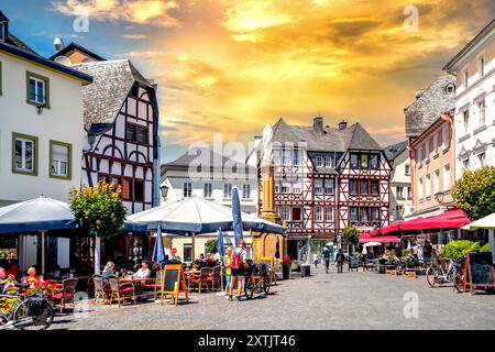 Altstadt von Linz am Rhein, Deutschland Stockfoto