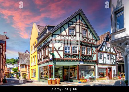 Altstadt von Linz am Rhein, Deutschland Stockfoto