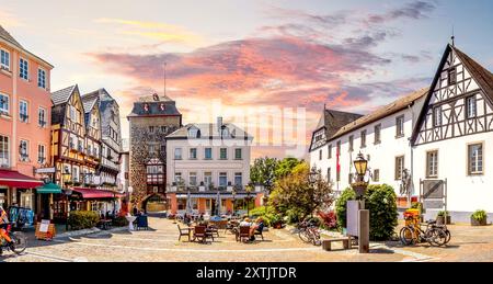 Altstadt von Linz am Rhein, Deutschland Stockfoto