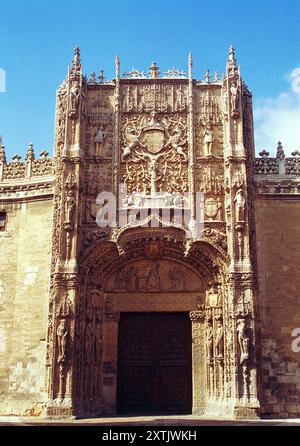 Fassade des Nationalmuseums Skulptur. Valladolid, Kastilien-León, Spanien. Stockfoto