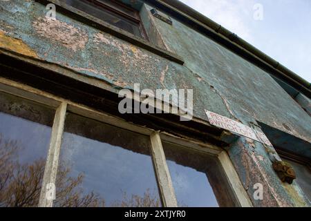 Fenster der General Stores, Mathry, Northern Pembrokeshire, Wales Stockfoto