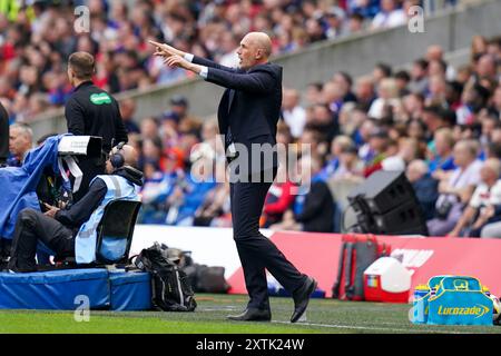 Edinburgh, Großbritannien. Juli 2024. Glasgow Rangers Philippe Clement während des Freundschaftsspiels der Glasgow Rangers FC gegen Manchester United FC im Scottish Gas Murrayfield Stadium, Edinburgh, Schottland, Großbritannien am 20. Juli 2024 Credit: Every Second Media/Alamy Live News Stockfoto