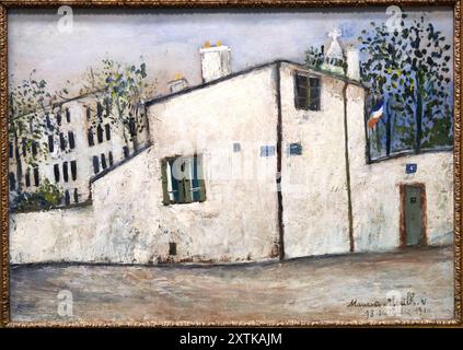 Maurice Utrillo (1883-1955), La maison de Berlioz, 1914, Musee de L'Orangerie Museum, Tuilerien, Paris, Frankreich Stockfoto