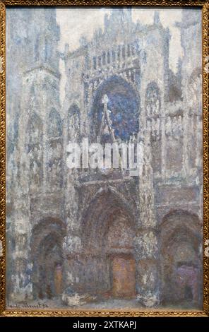 Claude Monet (1840-1926), La Cathédrale de Rouen. Le Portail, Temps gris, 1892, Musee de L'Orangerie Museum, Tuilerien, Paris, Frankreich Stockfoto