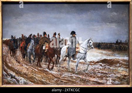 Ernest Meissonier (Lyon 1815 - Paris 1891), Campagne de France, 1814, 1864, Musée d'Orsay, Paris, Frankreich Stockfoto