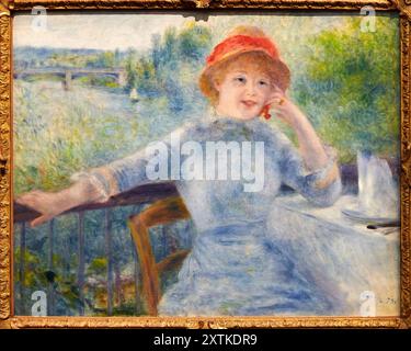 Pierre Auguste Renoir (Limoges 1841 - Cagnes-sur-Mer 1919), Alphonsine Fournaise, 1879, Musée d'Orsay, Paris, Frankreich Stockfoto