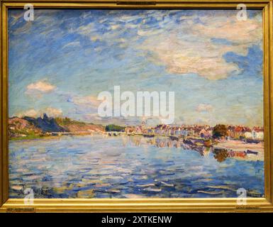 Alfred Sisley (Paris 1839 - Moret-sur-Loing 1899), Saint-Mammès, 1885, Musée d'Orsay, Paris, Frankreich Stockfoto