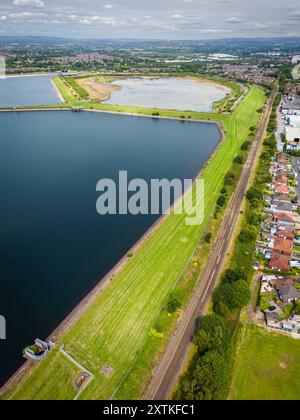 Audenshaw Stauseen in Denton, Manchester. Stockfoto