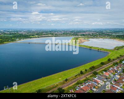 Audenshaw Stauseen in Denton, Manchester. Stockfoto