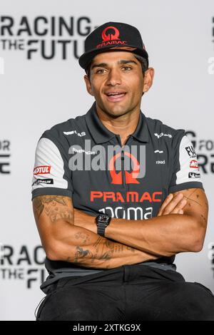 Jorge MARTIN (SPA) - Prima Pramac Racing nimmt an der Pressekonferenz des MotoGP Motorrad Grand Prix von Österreich 2024 auf dem Red Bull Ring in Spielberg Teil Stockfoto