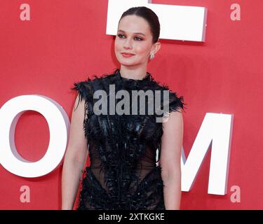 London, Großbritannien. August 2024. Cailee Spaeny nimmt am Gala-Event Alien: Romulus UK im Londoner Leicester Square Teil. Quelle: SOPA Images Limited/Alamy Live News Stockfoto