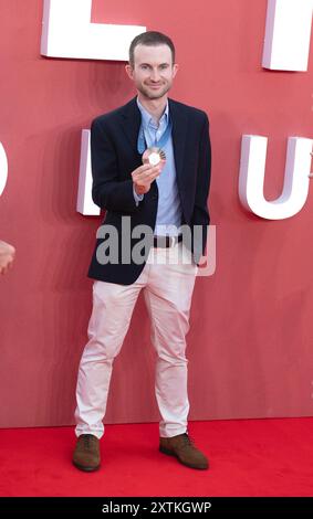 London, Großbritannien, 14. August 2024. Henry Fieldman nimmt am 14. August 2024 an der Alien Romulus UK Gala Event in Cineworld, Leicester Square, in London, England, Teil. Quelle: S.A.M./Alamy Live News Stockfoto