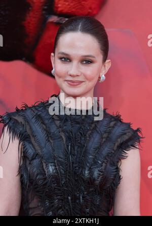 London, Großbritannien, 14. August 2024. Cailee Spaeny nimmt am 14. August 2024 an der Alien Romulus UK Gala Event in Cineworld am Leicester Square in London Teil. Quelle: S.A.M./Alamy Live News Stockfoto