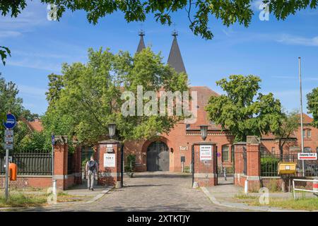 Haupteingang, Tor 1, JVA Tegel, Seidelstraße, Reinickendorf, Berlin, Deutschland *** Haupteingang, Tor 1, Tegel Gefängnis, Seidelstraße, Reinickendorf, Berlin, Deutschland Stockfoto