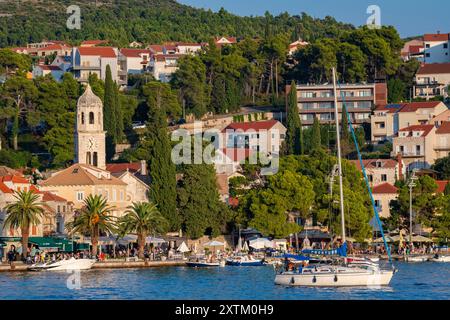 Die hübsche Stadt Cavtat in Südkroatien Stockfoto