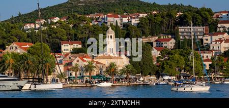 Die hübsche Stadt Cavtat in Südkroatien Stockfoto