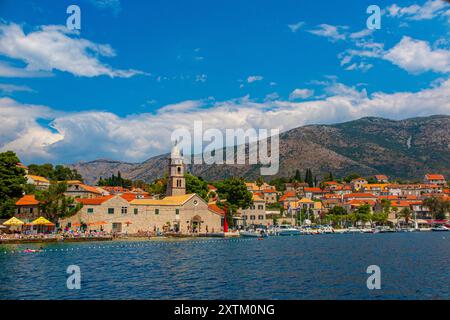 Die hübsche Stadt Cavtat in Südkroatien Stockfoto