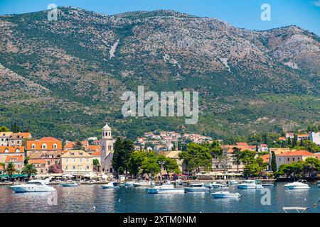 Die hübsche Stadt Cavtat in Südkroatien Stockfoto