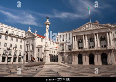 Praca do Municipio und Rathaus in Lissabon-Stadt in Portugal in Europa Stockfoto