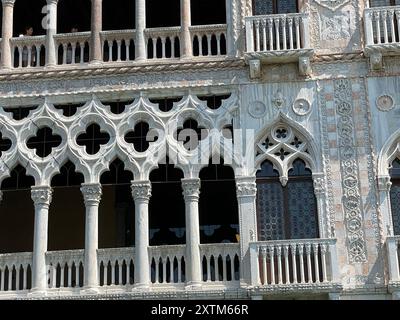 VENEDIG Ca' d'Oro Palast am Canal Grande. Pjoto: Tony Gale Stockfoto