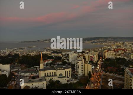 Blick auf die Medina der marokkanischen Stadt Tanger Stockfoto