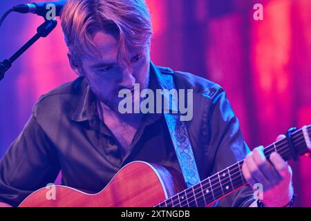 Kiefer Sutherland Konzert in Lincoln Drill Hall, Lincoln, Großbritannien. August 2024. Quelle: Phil Crow/Alamy Live News Stockfoto