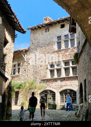 Pérouges, mittelalterliches Dorf, Ain, AURA Region, Frankreich Stockfoto