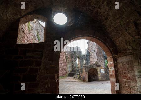 Die Ruine der Burg Zavelstein in Bad Teinach-Zavelstein, Baden-Württemberg Stockfoto