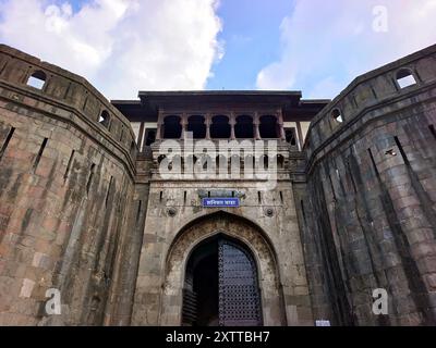 Pune, Maharashtra Indien, 15. August 2024, Shaniwar wada ist eine der wichtigsten Touristenattraktionen der Stadt Pune. Erbaut im Jahr 1732, war es der Sitz von Stockfoto