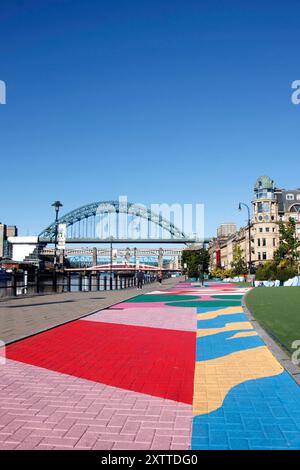 tyne Bridge Kleiderbügel über dem Fluss tyne zwischen newcastle upon tyne und gateshead Stockfoto