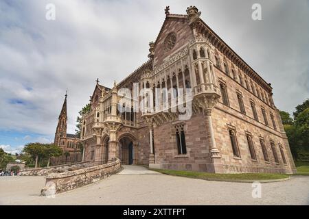 Palast Sobrellano in Comillas, Kantabrien, Spanien. Stockfoto