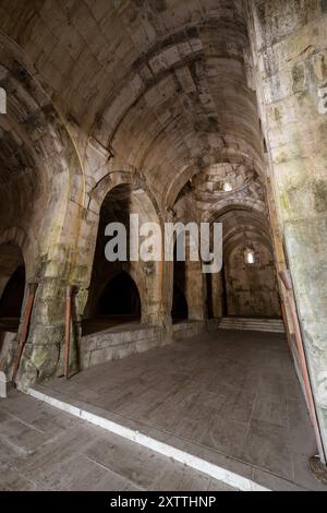 Susuz Caravanserai, erbaut von Giyaseddin Keykubad bin Keyhusrev, liegt an der Antalya Burdur Straße. Susuz kervansarayi Stockfoto