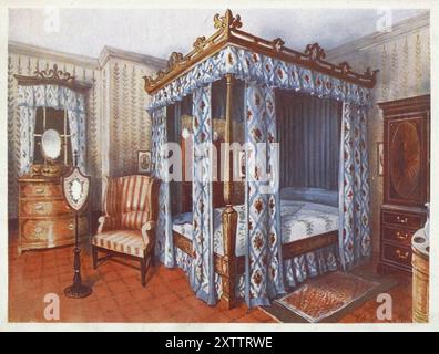 Möbel um die Jahrhundertwende 1900, ein Heppelwhite-Schlafzimmer. 1910 - 1911, Ein heppelweißes Schlafzimmer. 1910 - 1911.jpg Stockfoto