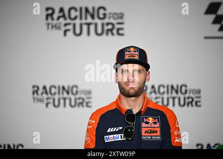 Spielberg, Österreich. August 2024. Pressekonferenz vor dem Motorrand Grand Prix der MotoGP of Austria auf dem Spielberg Circuit. 15. August 2024 im Bild: Brad Binder Rueda de prensa previa al Gran Premio Motorrand de MotoGP de Austria en el circuito de Spielberg, 15 de Agosto de 2024 POOL/ MotoGP.com/Cordon Pressebilder sind nur für redaktionelle Zwecke bestimmt. Obligatorischer Vermerk: © MotoGP.com Credit: CORDON PRESS/Alamy Live News Stockfoto