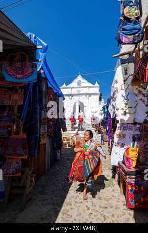 Traditioneller Markt, Chichicastenango, Quiché, Guatemala, Mittelamerika Stockfoto