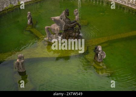 Villa Lante-Brunnen von Pegasus, Bagnaia, Viterbo, Italien Stockfoto