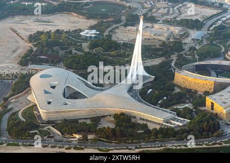 Aus der Vogelperspektive der Bildungsstadt Doha Qatar Stockfoto