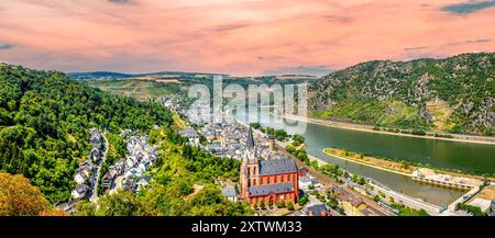 Oberwesel, Mittelrheintal, Deutschland Stockfoto